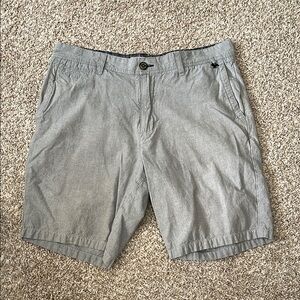 Men's Gray Linen Blend Shorts
